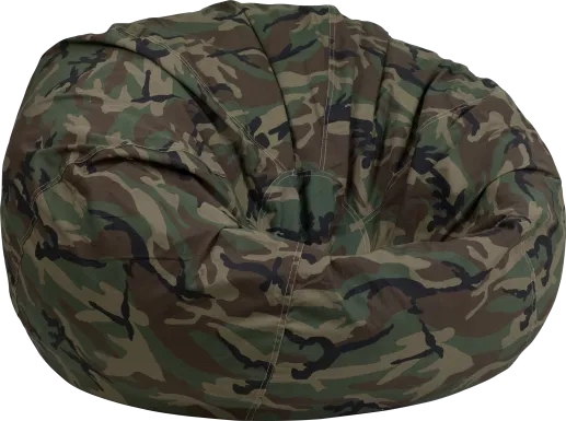 Kids Forest Isle Dark Brown Large Bean Bag Chair