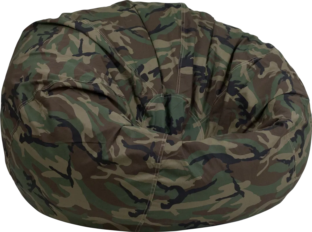 Kids Forest Isle Dark Brown Large Bean Bag Chair