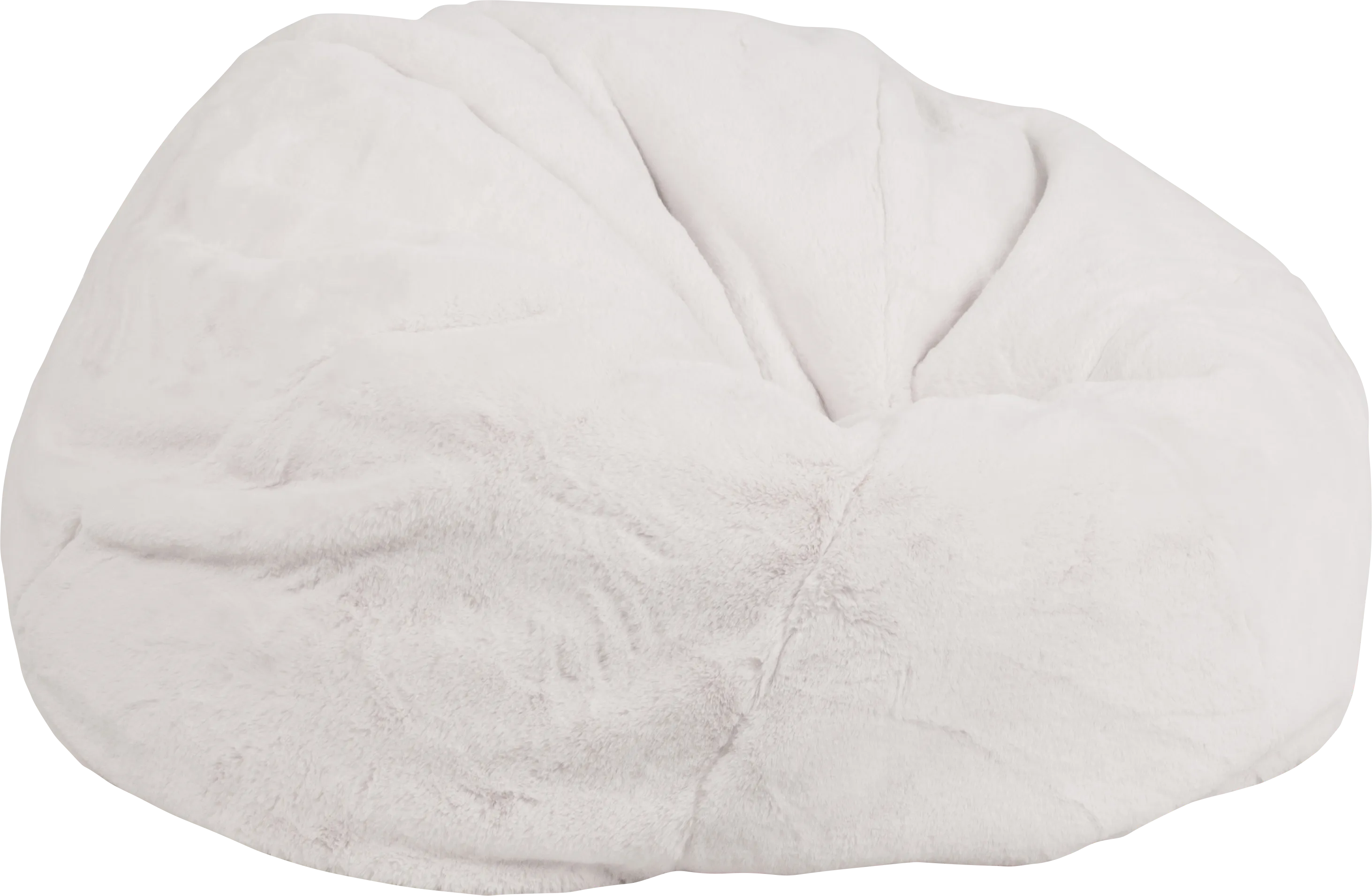 Kids Aurelie White Large Bean Bag Chair - Thumbnail - Image 1