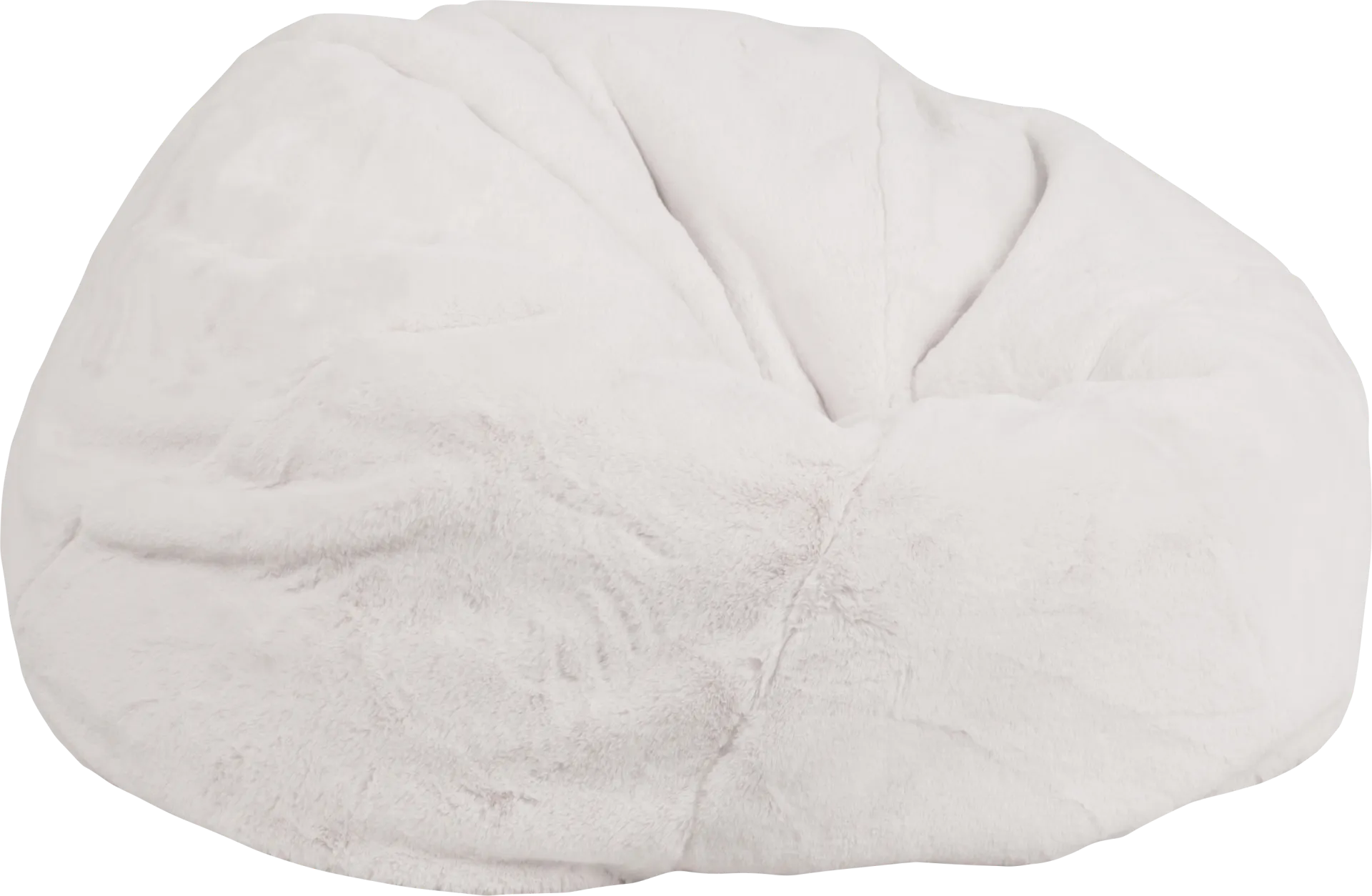 Kids Aurelie White Large Bean Bag Chair - Image 1