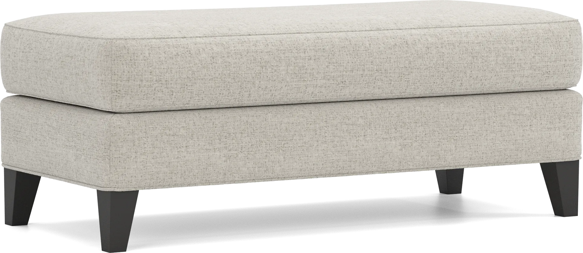 Shelton Ivory Ottoman - Image 1