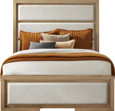 3 pc queen upholstered bed