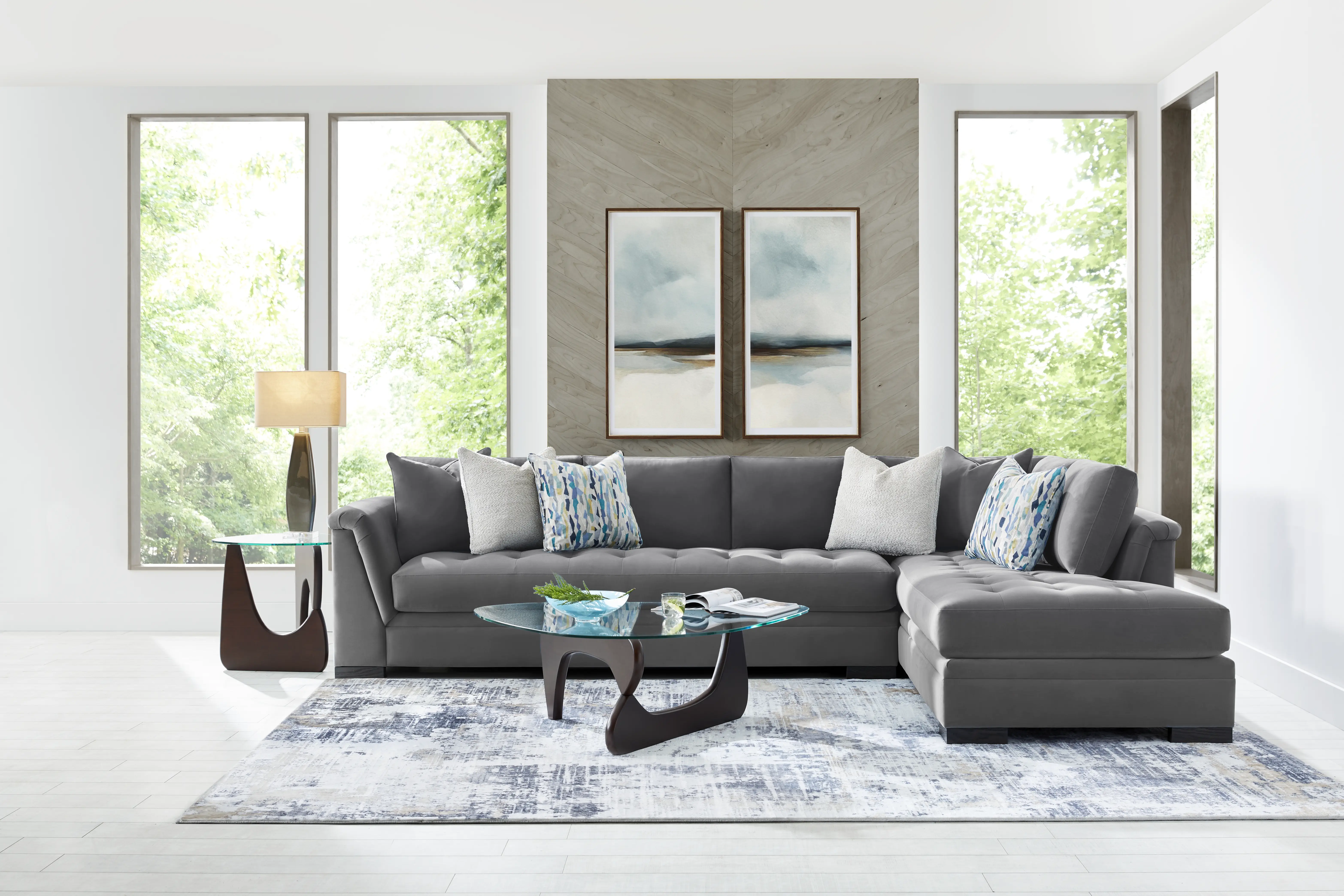 Harper Steel 2 Pc XL Sectional - Thumbnail - Image 2