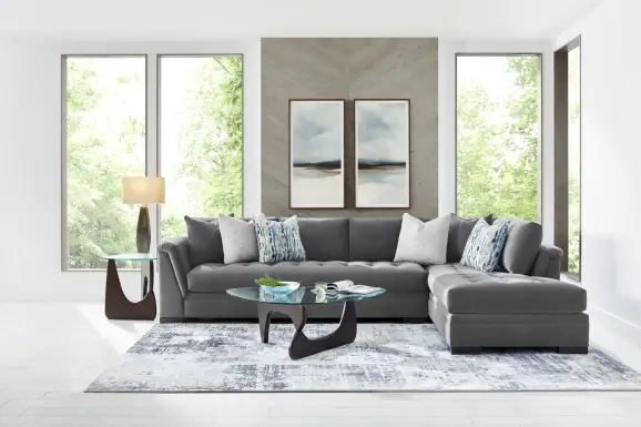 Harper Steel 2 Pc XL Sectional