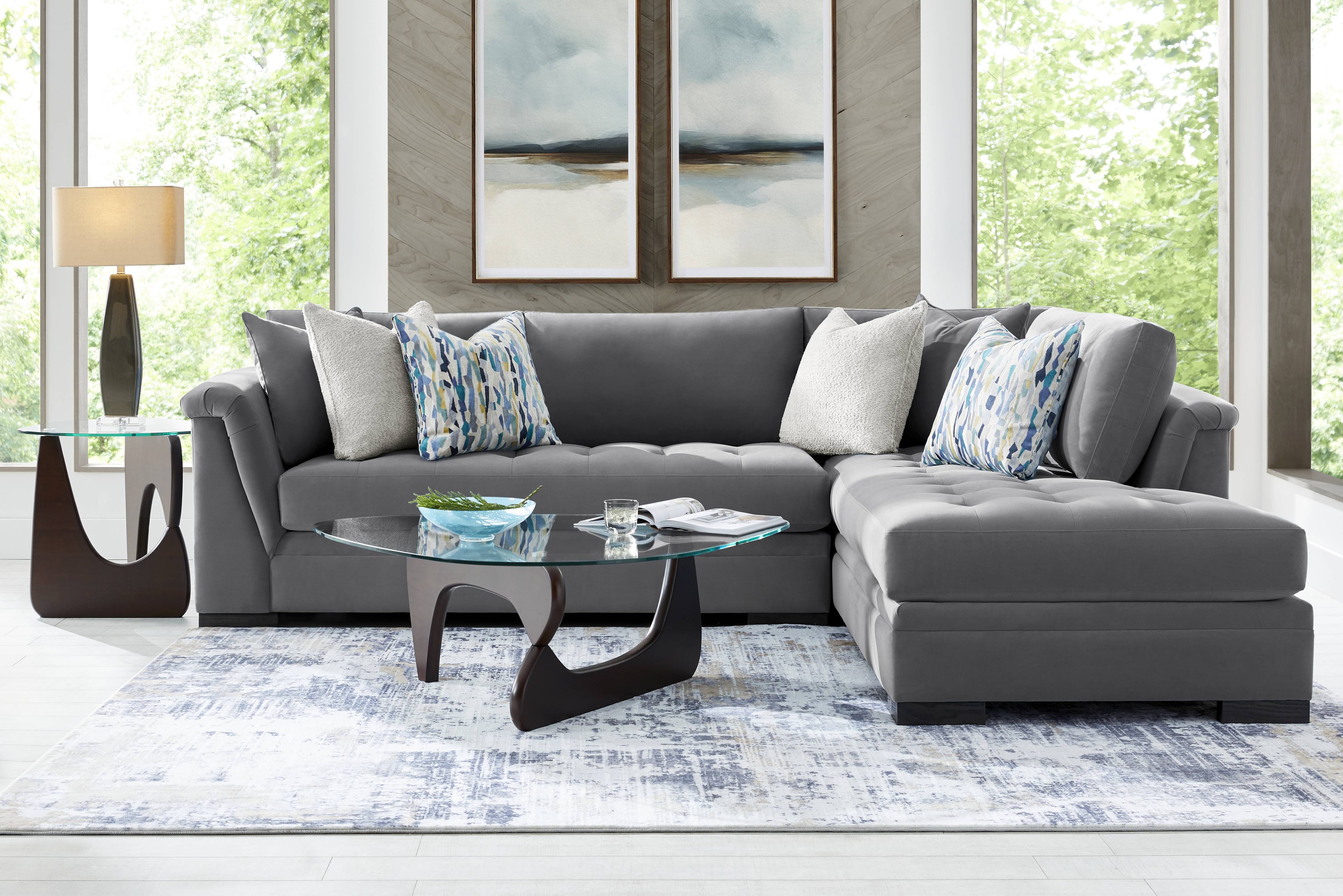 Harper Steel 2 Pc Sectional - Thumbnail - Image 2