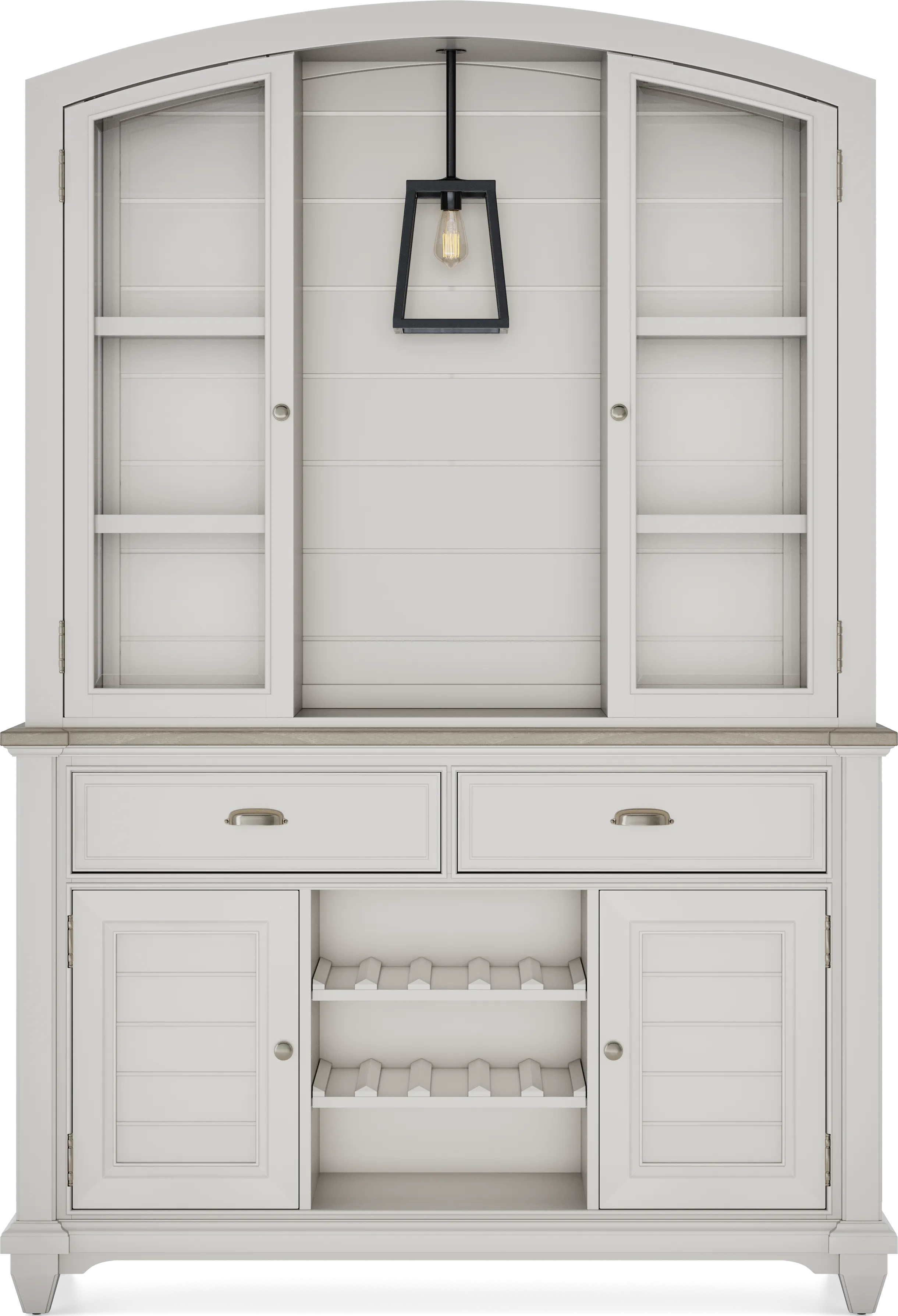 Hilton Head White 2 Pc Buffet and Hutch - Thumbnail - Image 1