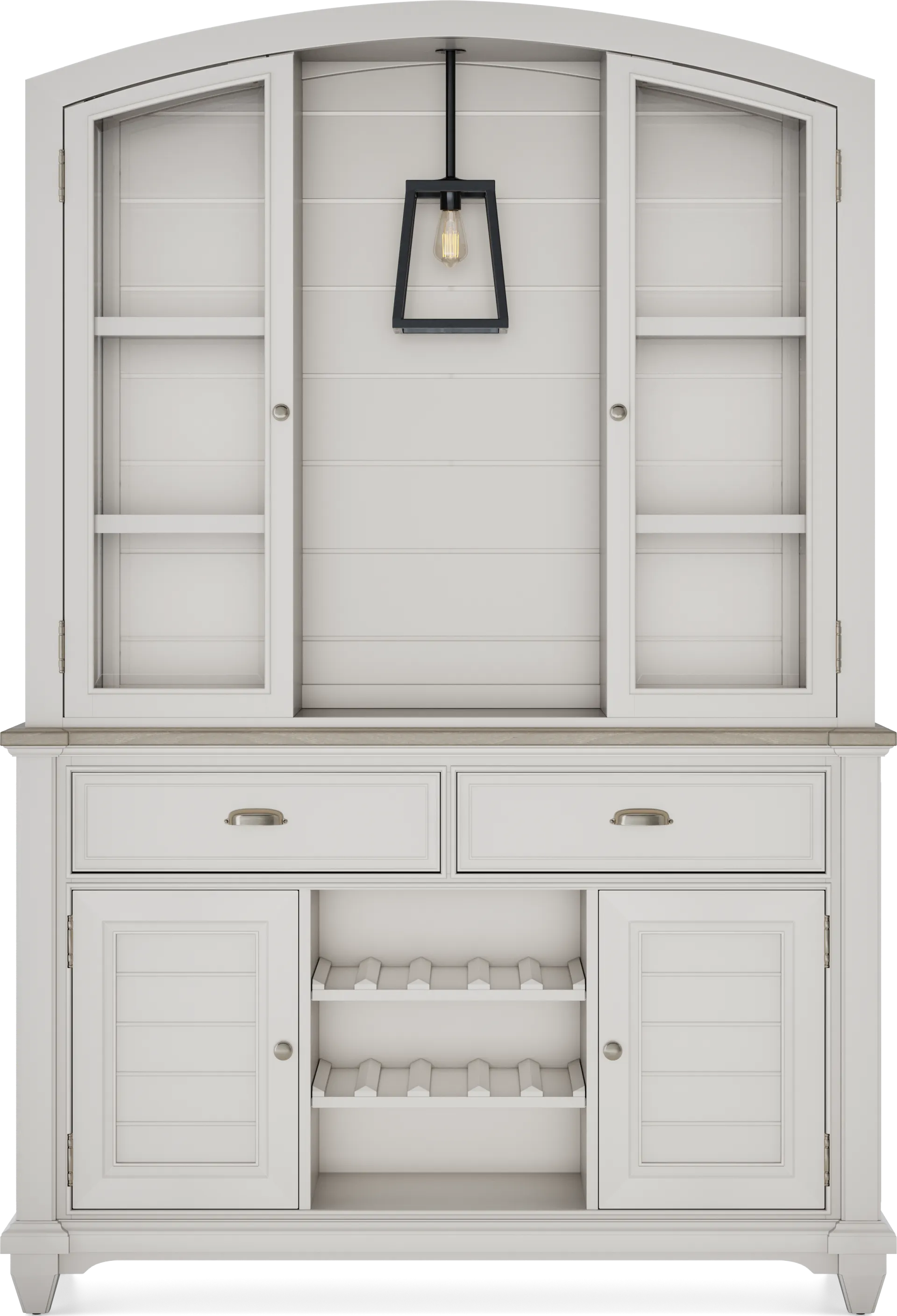 Hilton Head White 2 Pc Buffet and Hutch - Image 1