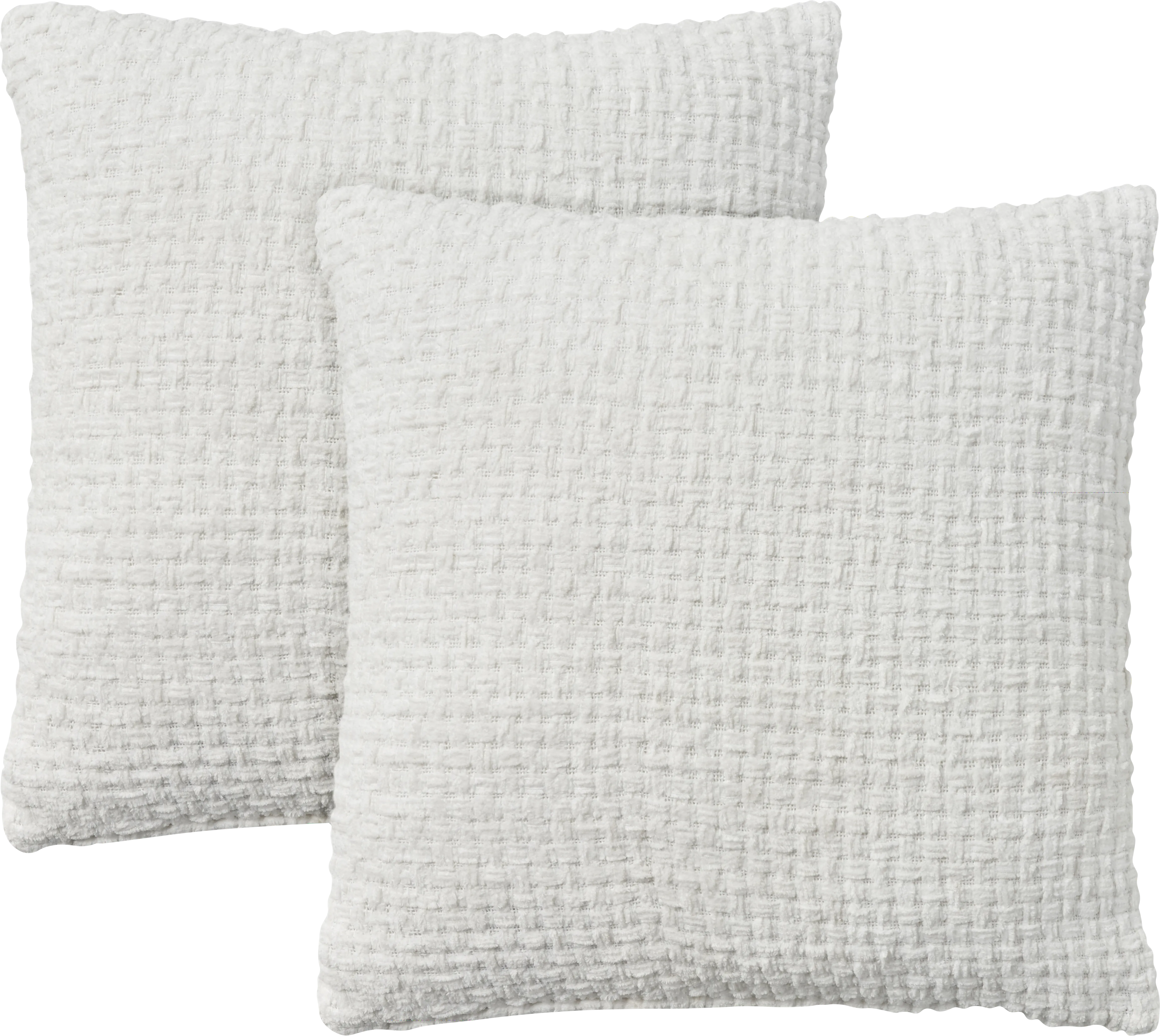 Freddie White Accent Pillow, Set of 2 - Thumbnail - Image 1