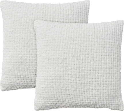 Freddie White Accent Pillow, Set of 2