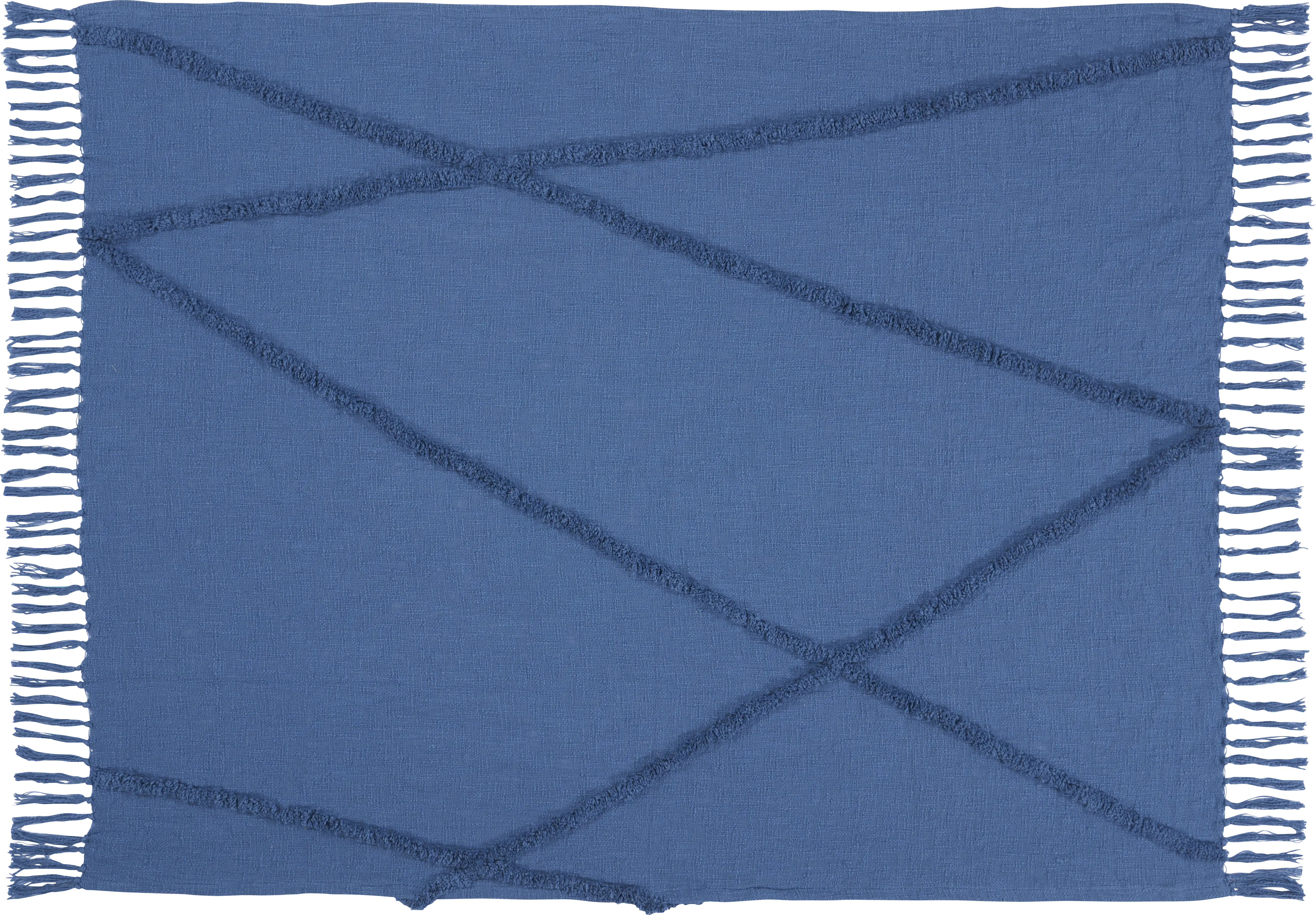 Almondbee Blue Throw Blanket - Thumbnail - Image 1