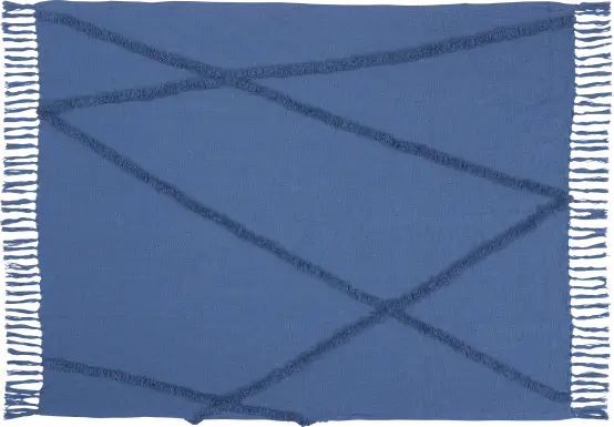 Almondbee Blue Throw Blanket