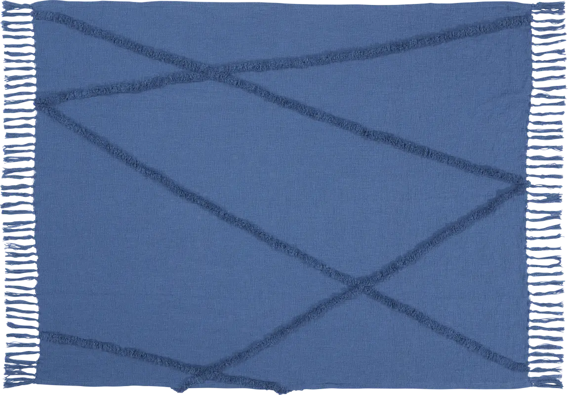 Almondbee Blue Throw Blanket