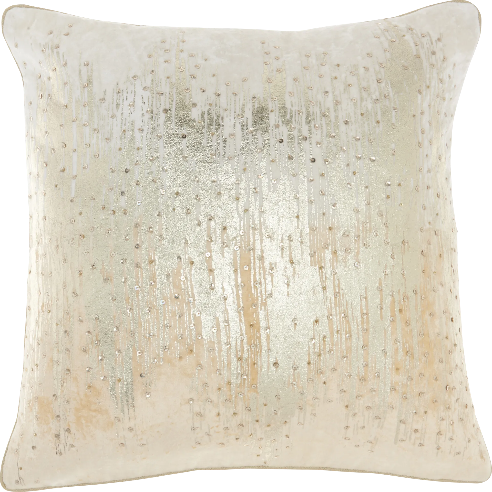 Silkhorn Beige Accent Pillow - Image 1