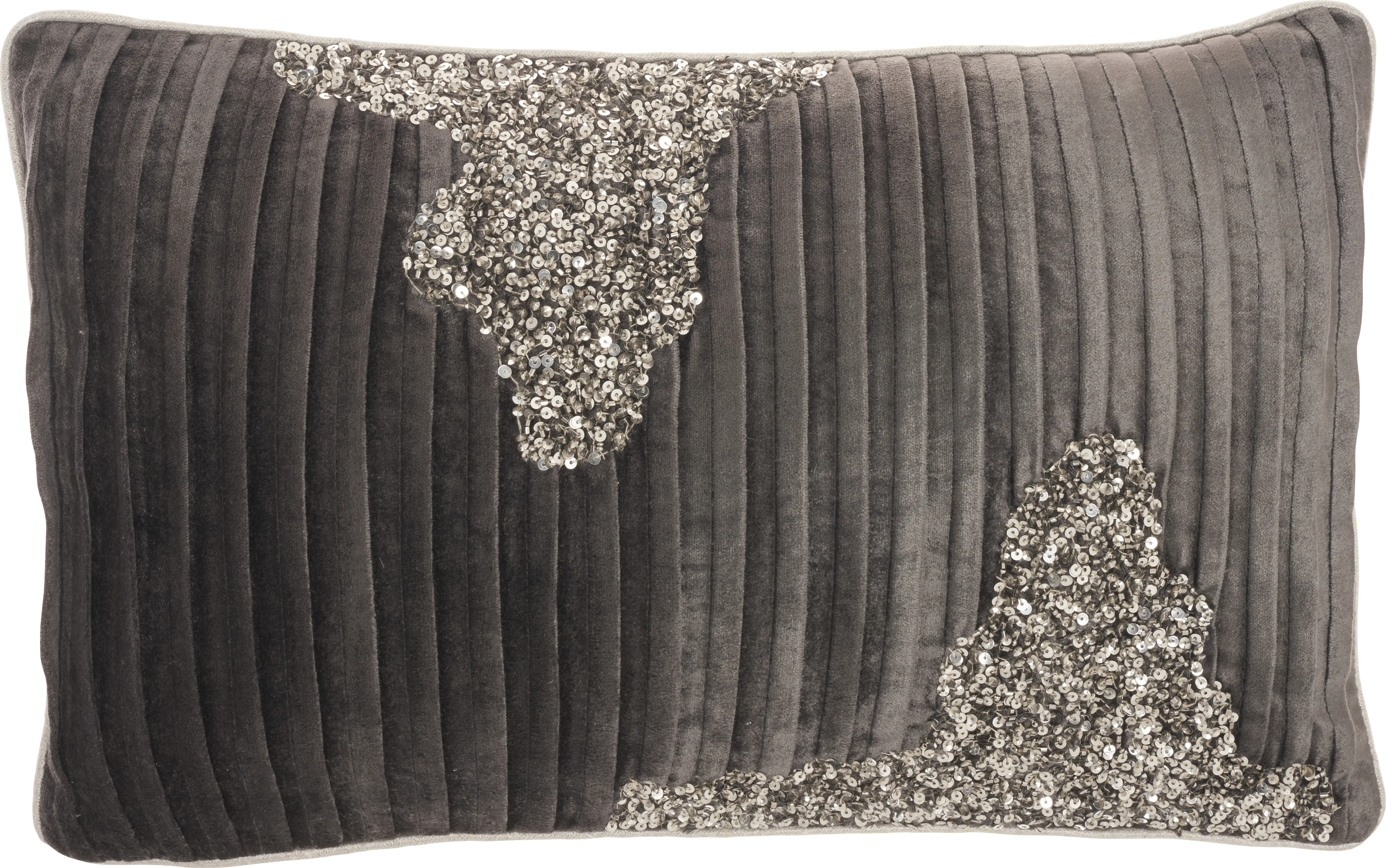 Sunbeam Charcoal Lumbar Pillow - Thumbnail - Image 1