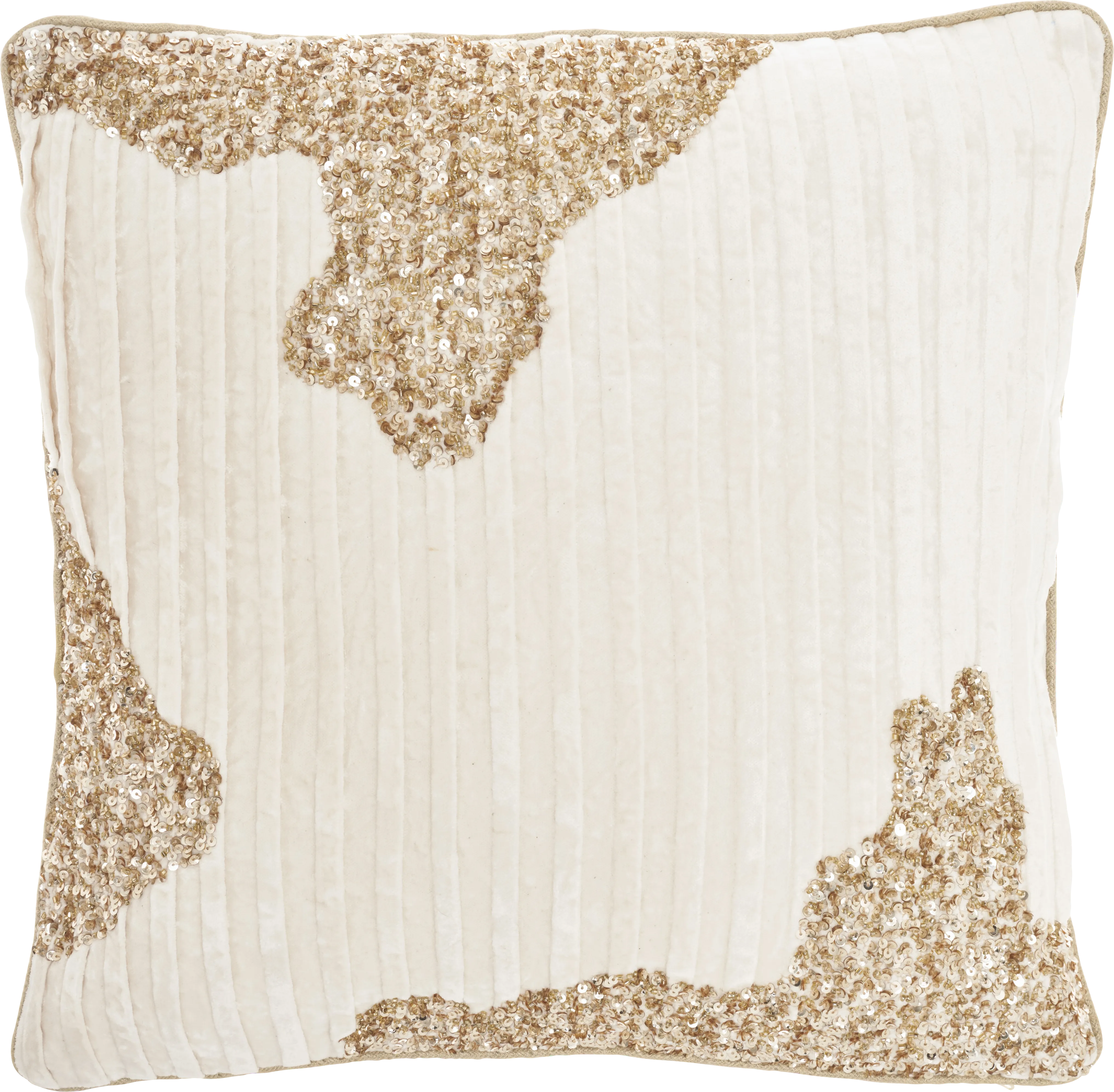Sunbeam Ivory/Gold Accent Pillow - Thumbnail - Image 1