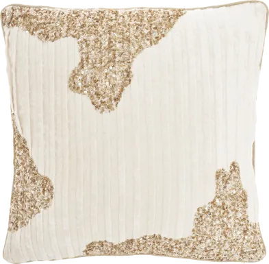 Sunbeam Ivory/Gold Accent Pillow