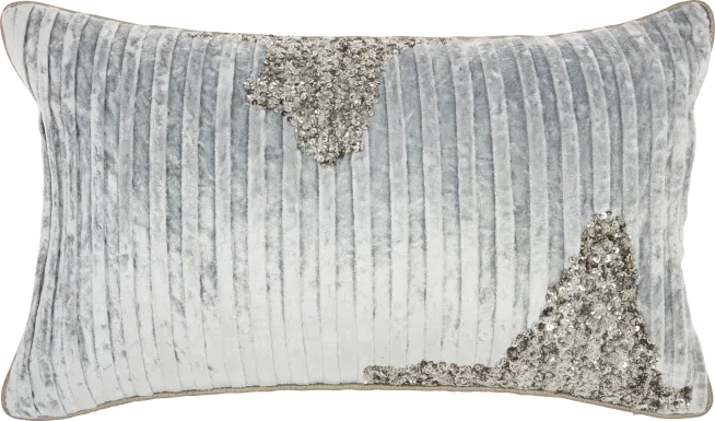 Sunbeam Gray Lumbar Pillow