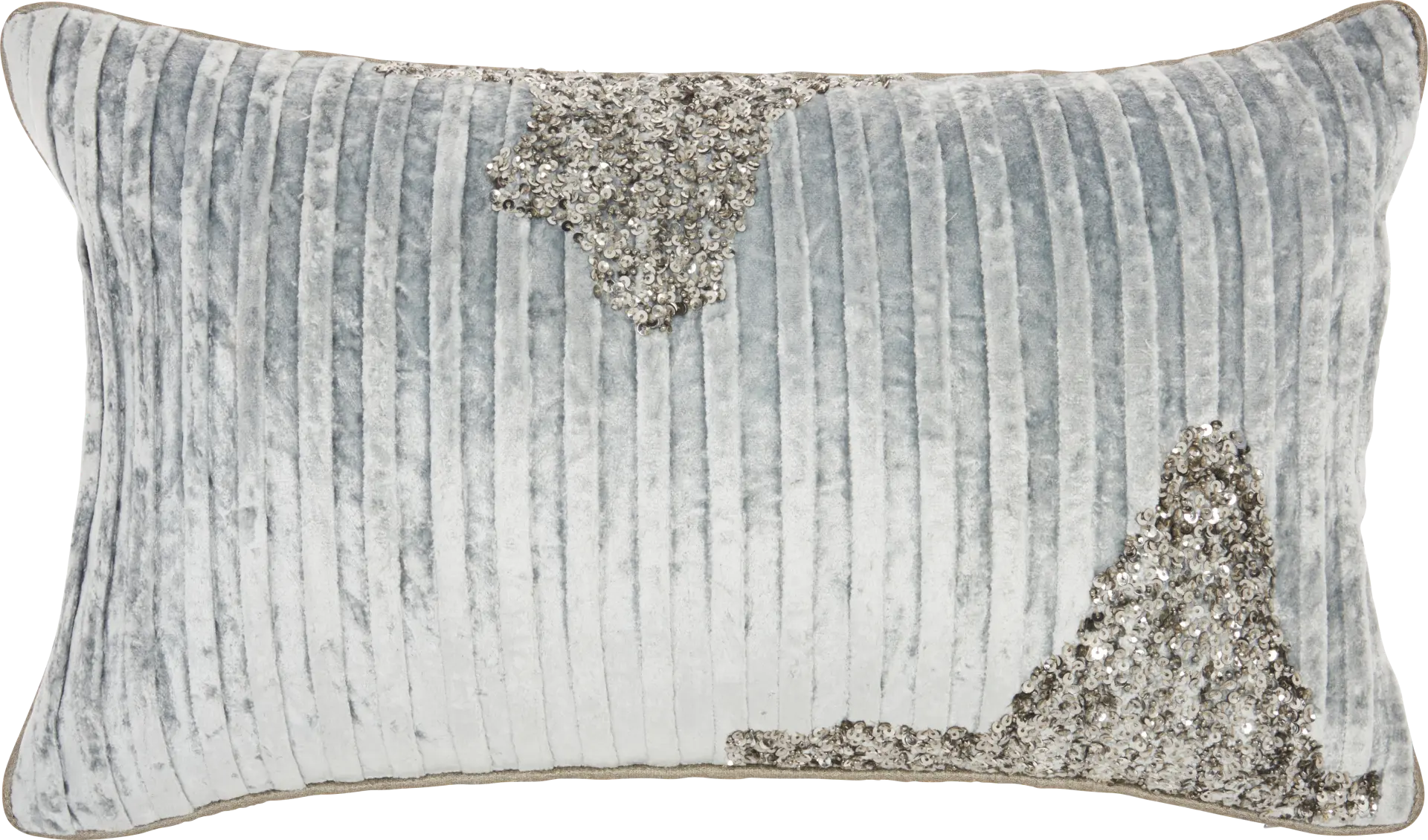 Sunbeam Gray Lumbar Pillow