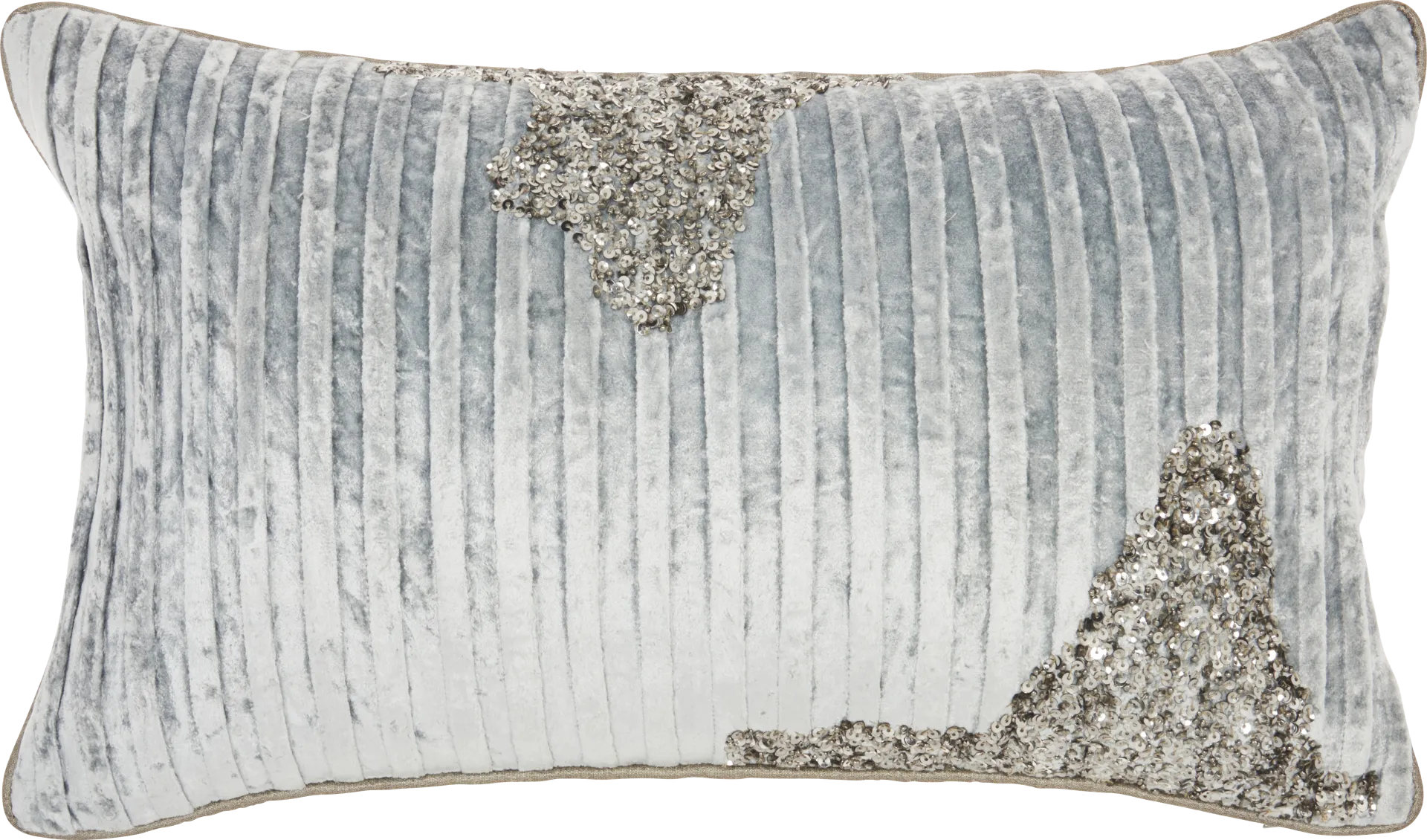 Sunbeam Gray Lumbar Pillow - Image 1