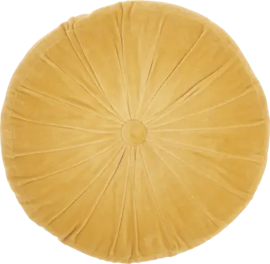 Helio Yellow Accent Pillow