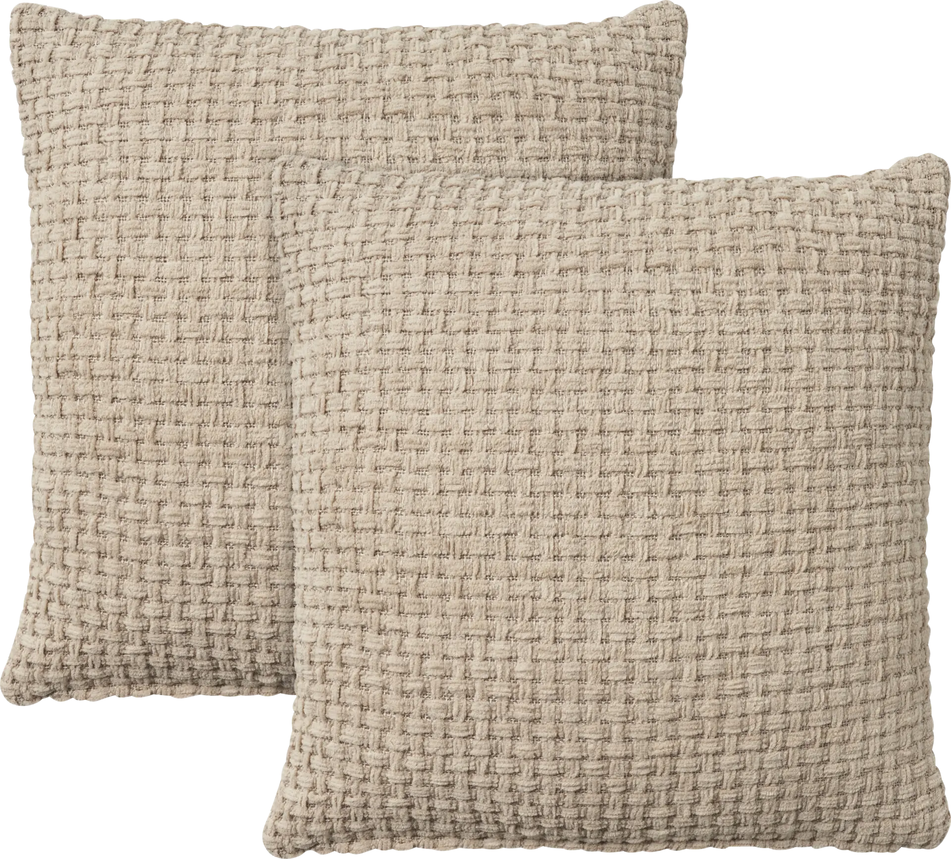 Freddie Beige Accent Pillow, Set of 2