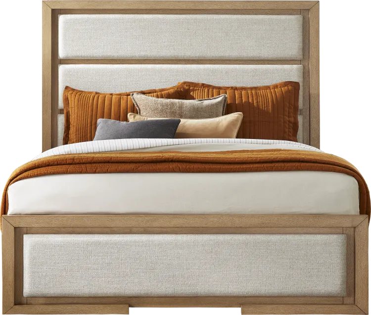3 pc king upholstered bed