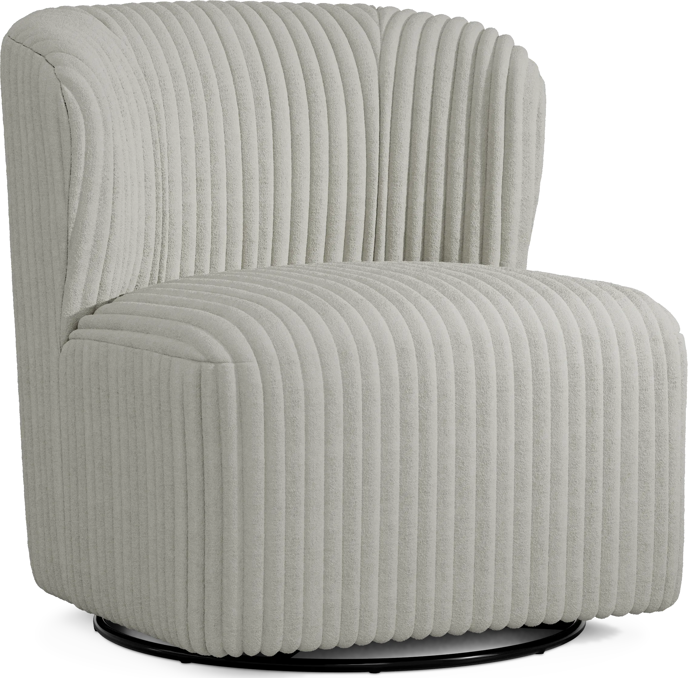 Breigh Gray Swivel Chair - Thumbnail - Image 1