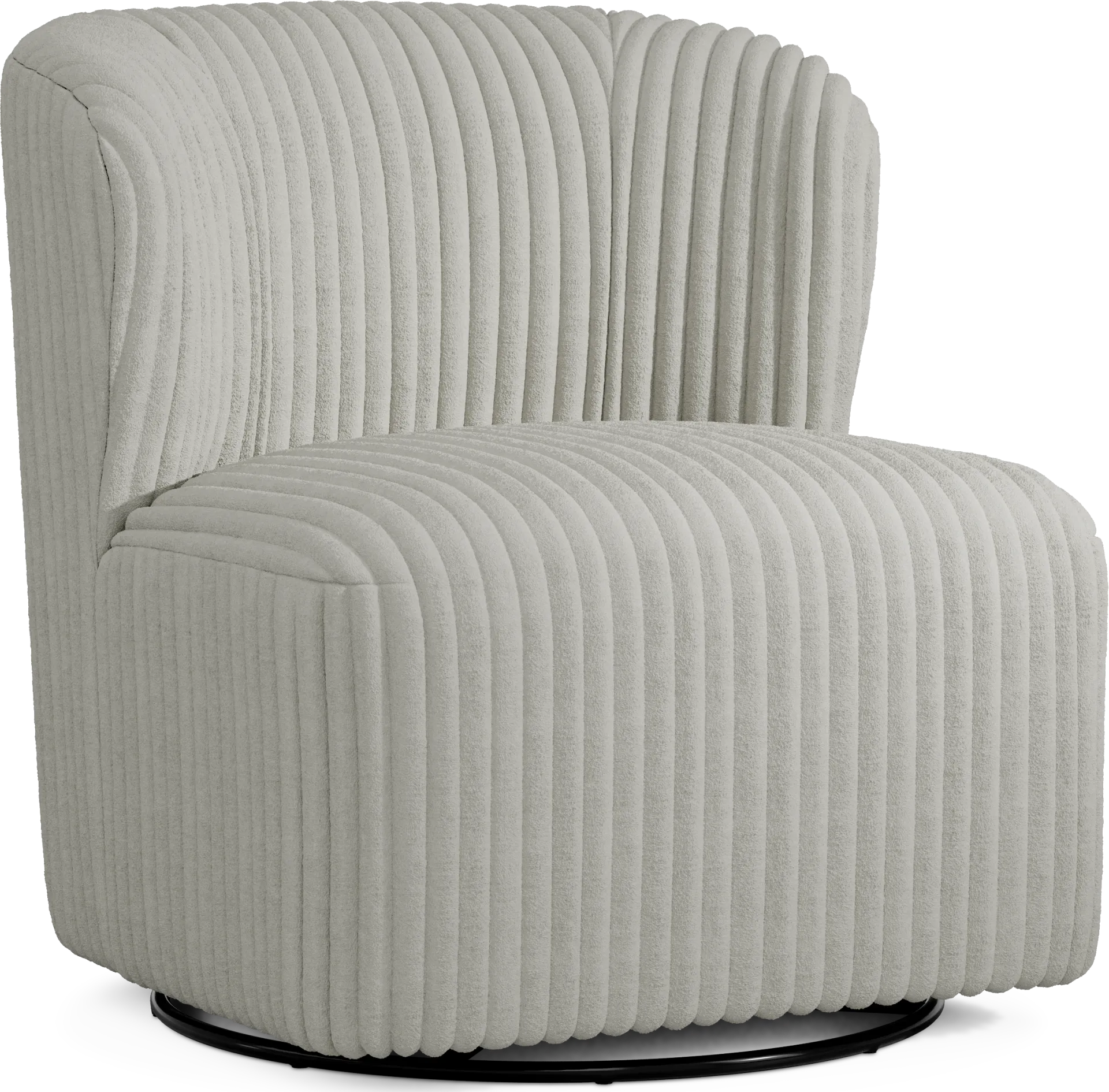 Breigh Gray Swivel Chair - Image 1