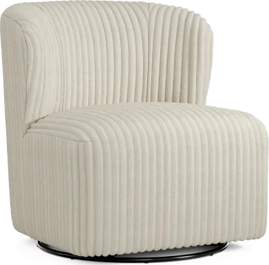 Breigh Ivory Swivel Chair