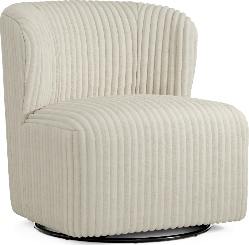 Breigh Ivory Swivel Chair