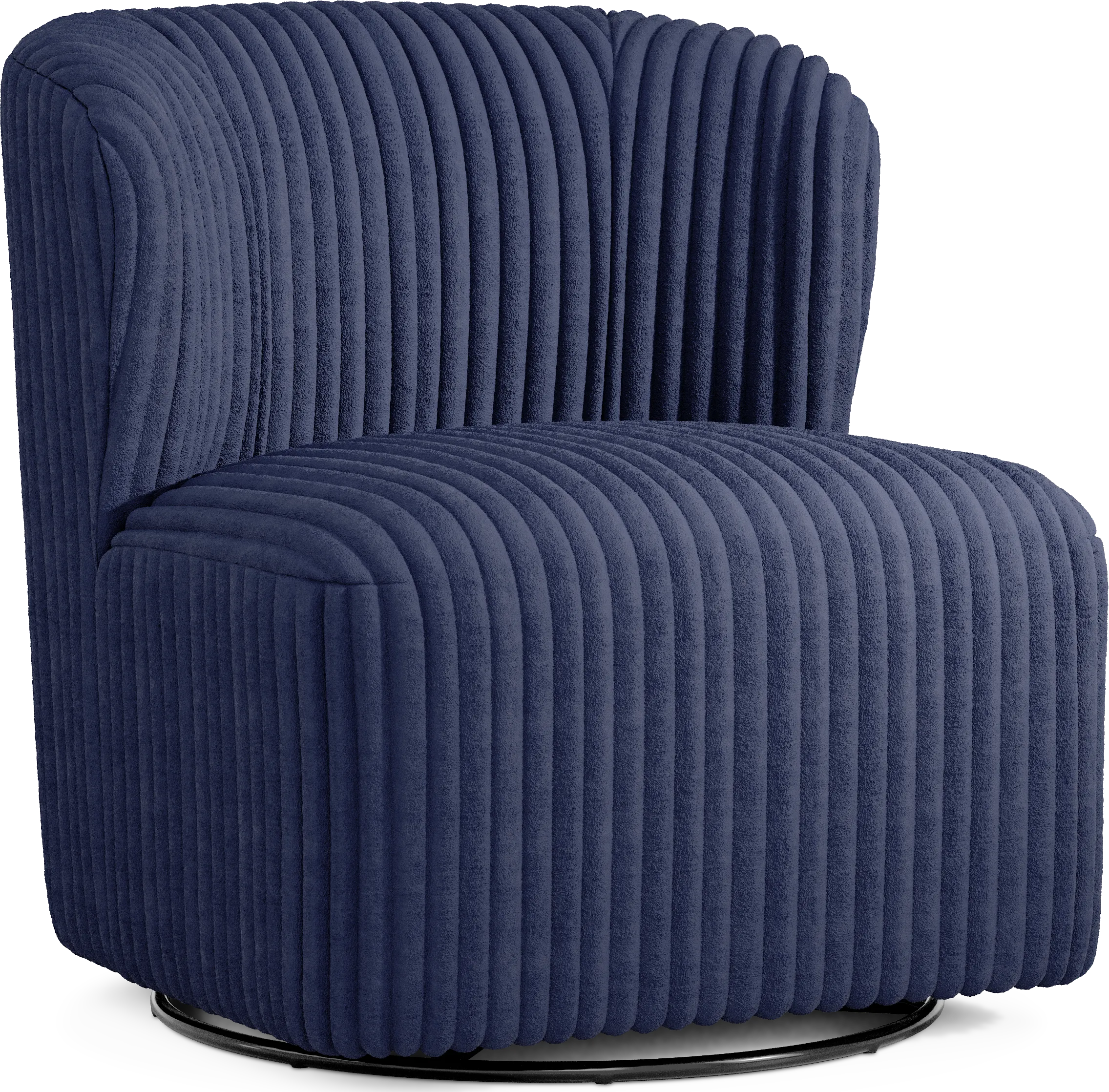 Breigh Midnight Swivel Chair - Thumbnail - Image 1