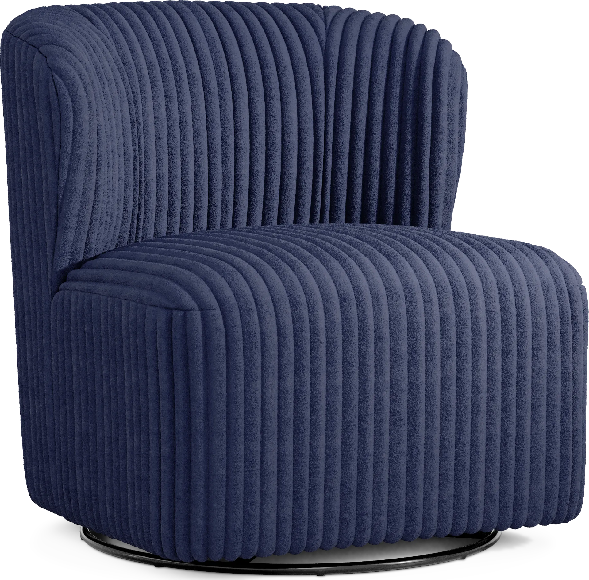 Breigh Midnight Swivel Chair - Image 1