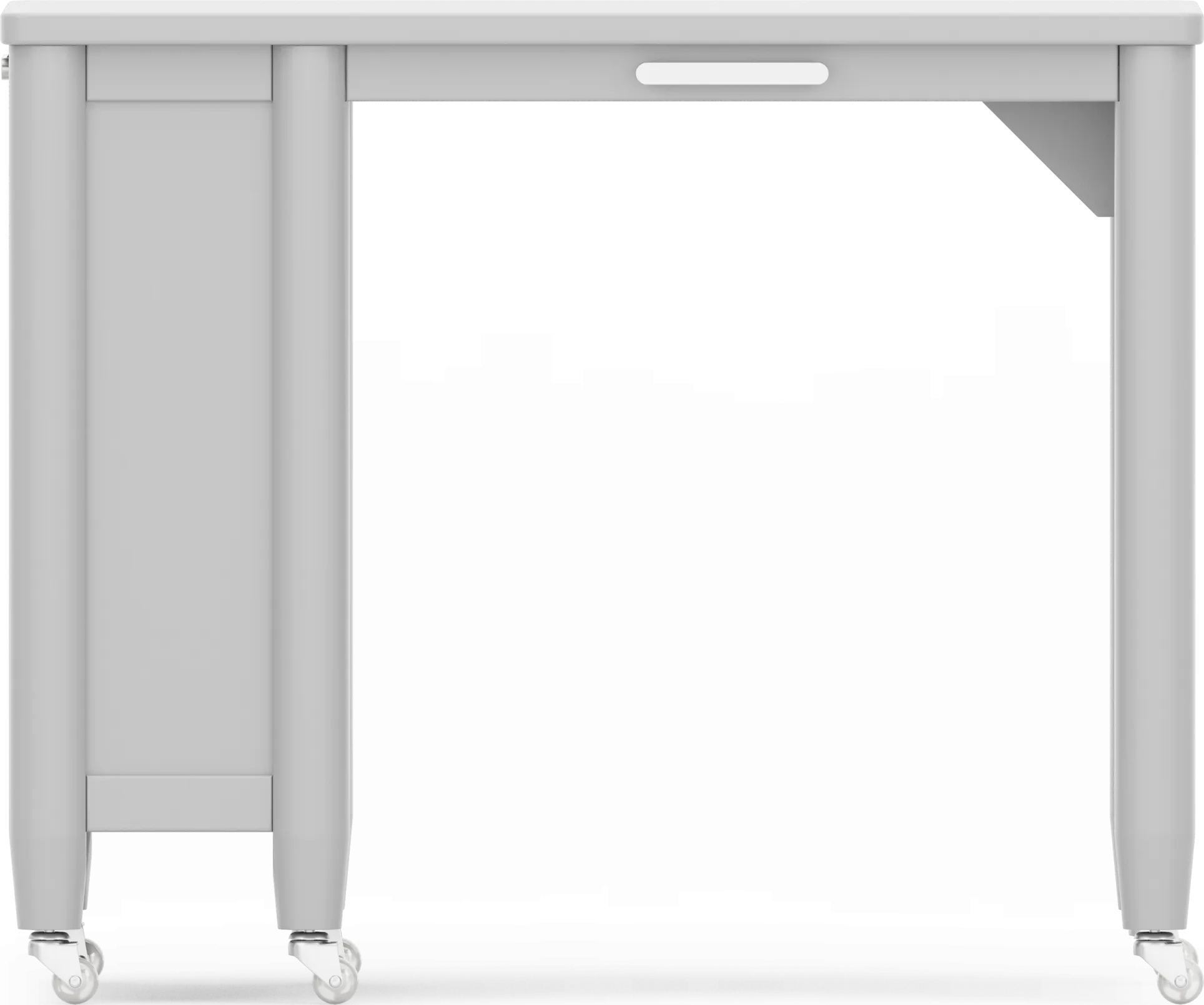 Kids Modern Colors Light Gray Caster Desk - Thumbnail - Image 1