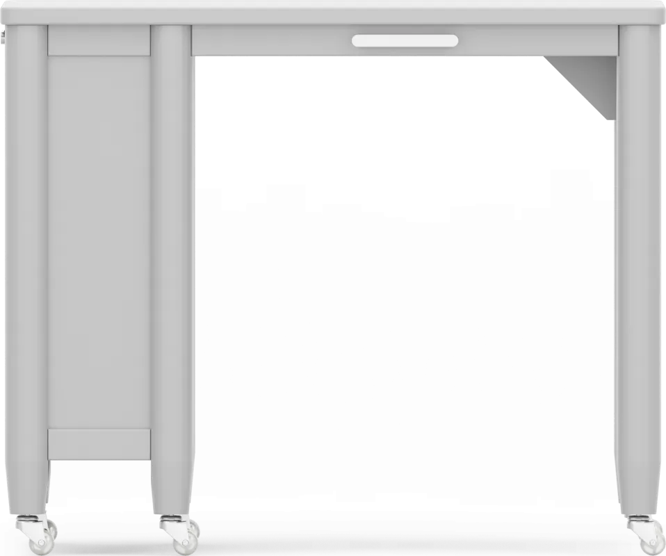 Kids Modern Colors Light Gray Caster Desk