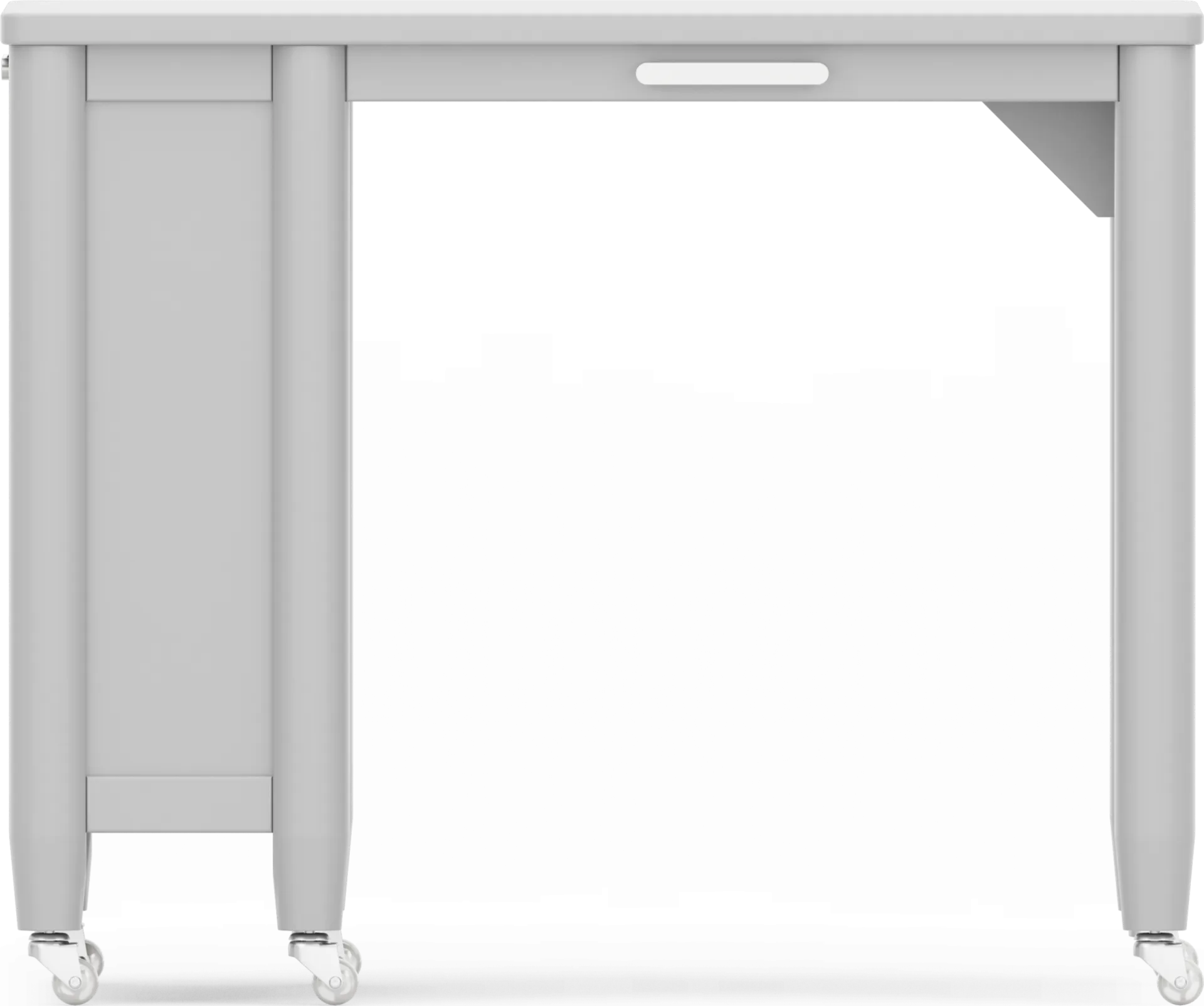 Kids Modern Colors Light Gray Caster Desk - Image 2