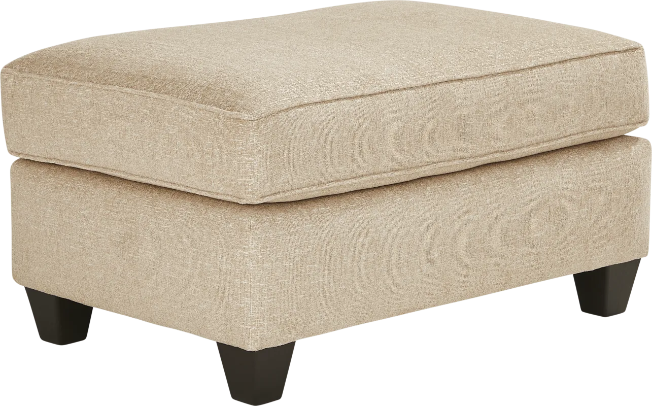 Riley Beige Ottoman