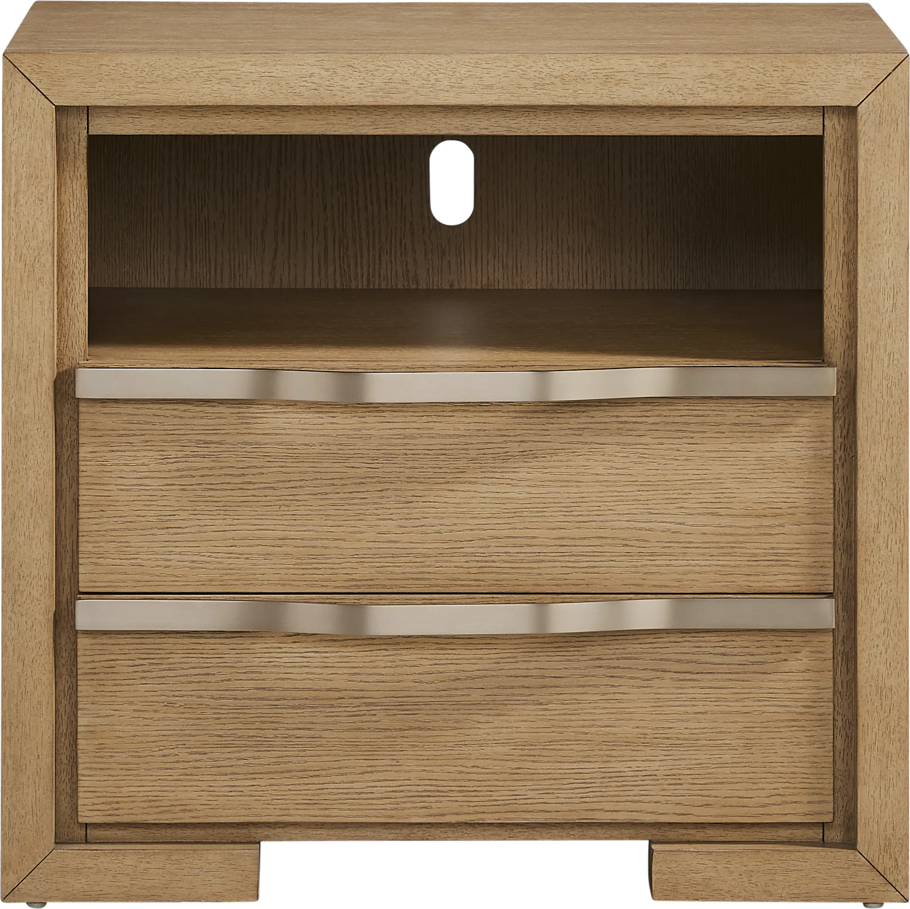 Alpine Lake Light Oak Finish 5 Pc Queen Upholstered Bedroom - Thumbnail - Image 7