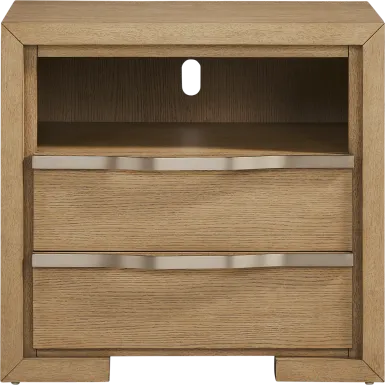 Alpine Lake Light Oak Finish Nightstand