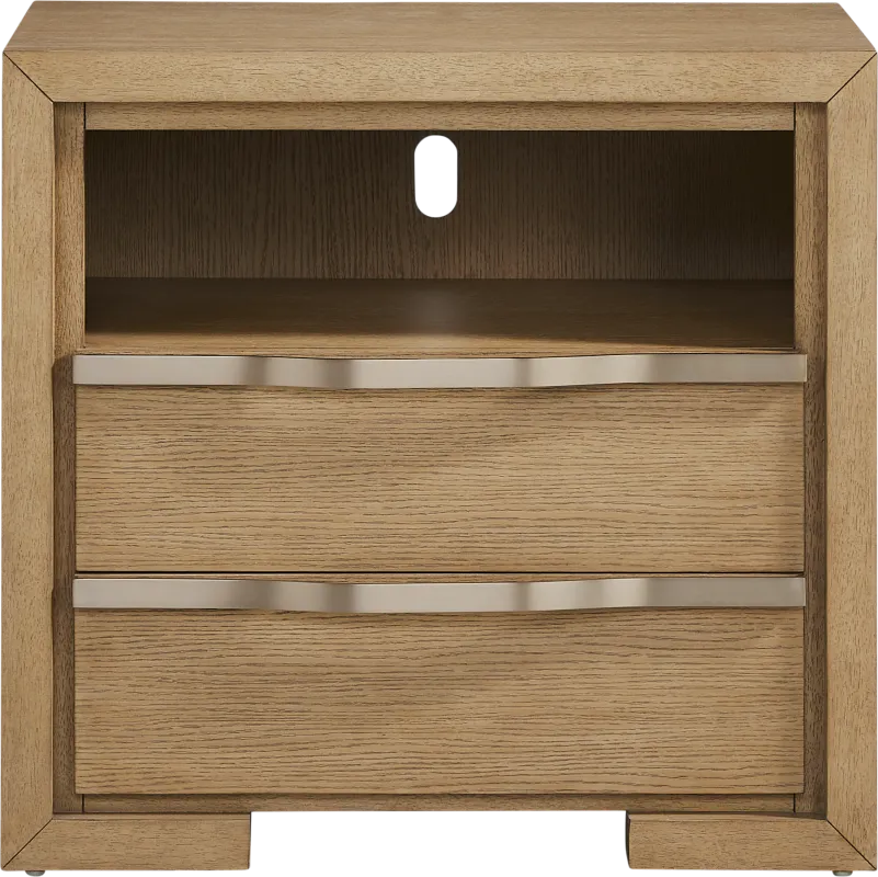 Alpine Lake Light Oak Finish Nightstand