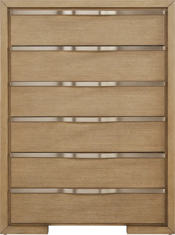 Alpine Lake Light Oak Finish Drawer Chest