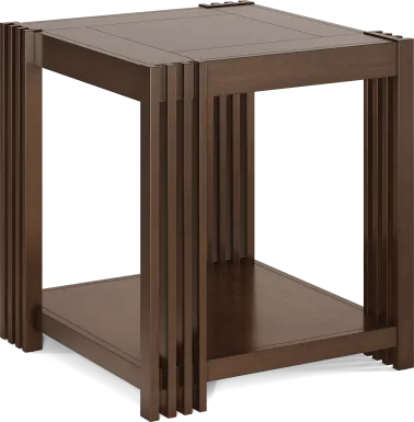 Camellia Brown Cherry Finish End Table