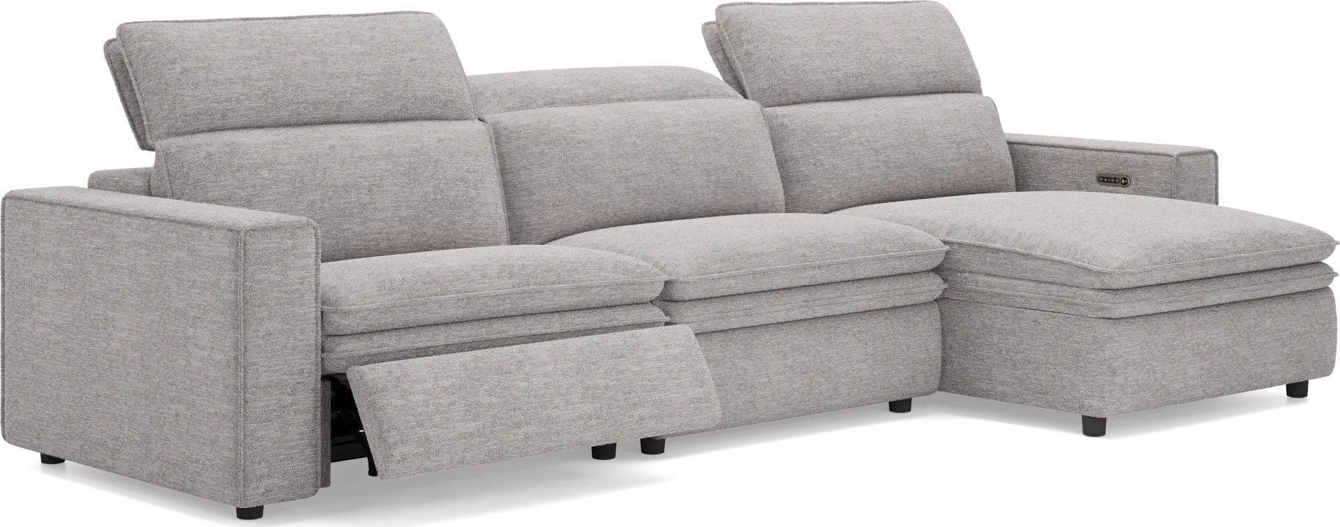 3 pc all dual power reclining sectional