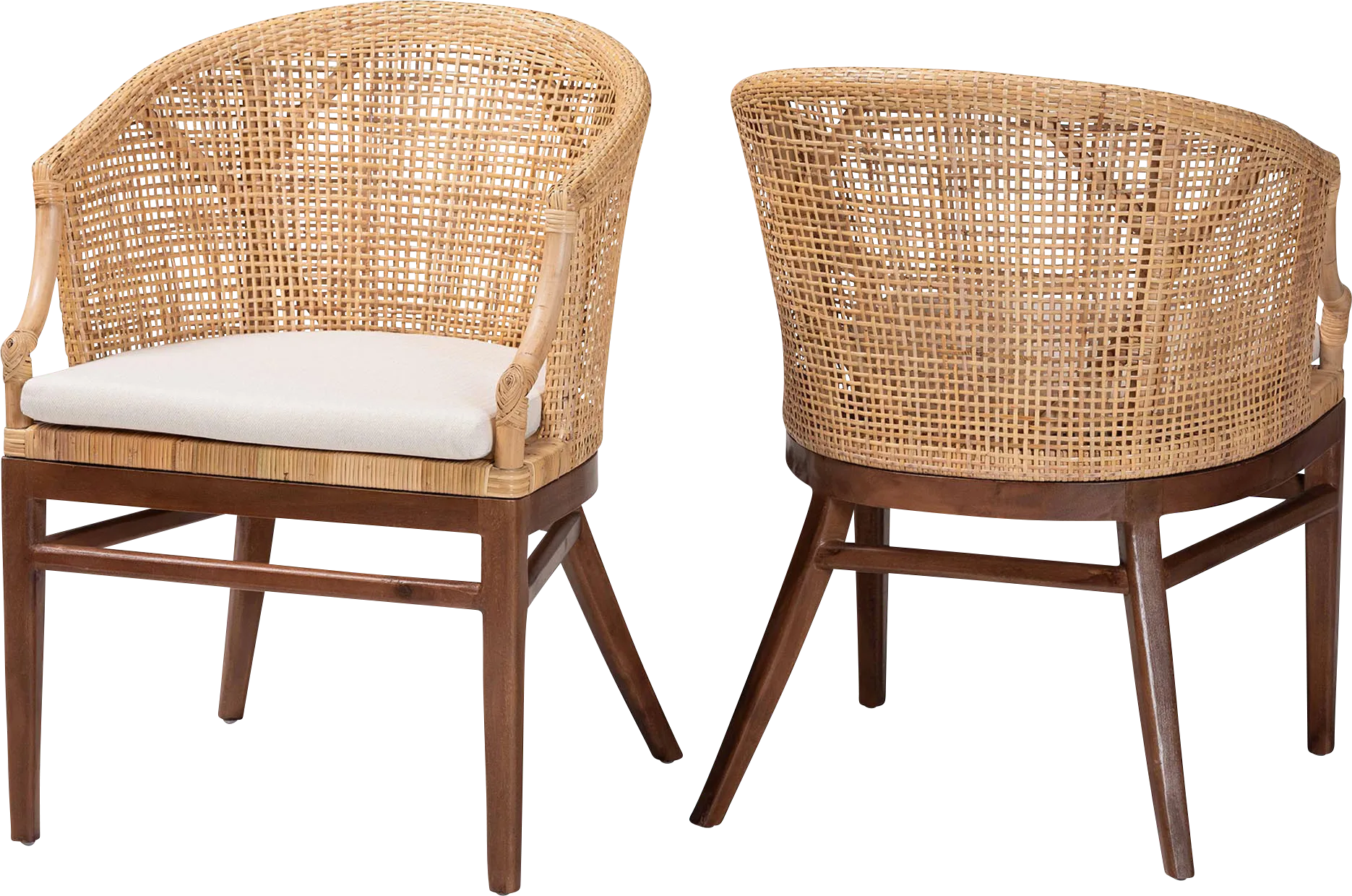 Barrely Brown Dining Chair, Set of 2 - Thumbnail - Image 1