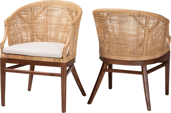 Barrely Brown Dining Chair, Set of 2
