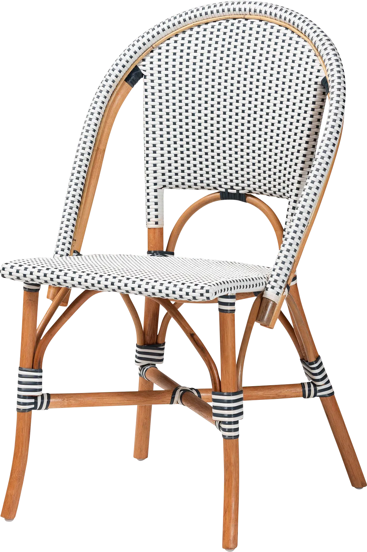 Bandyn Navy and White Dining Chair - Thumbnail - Image 1