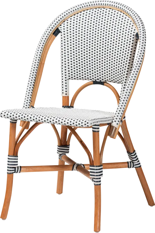 Bandyn Navy and White Dining Chair