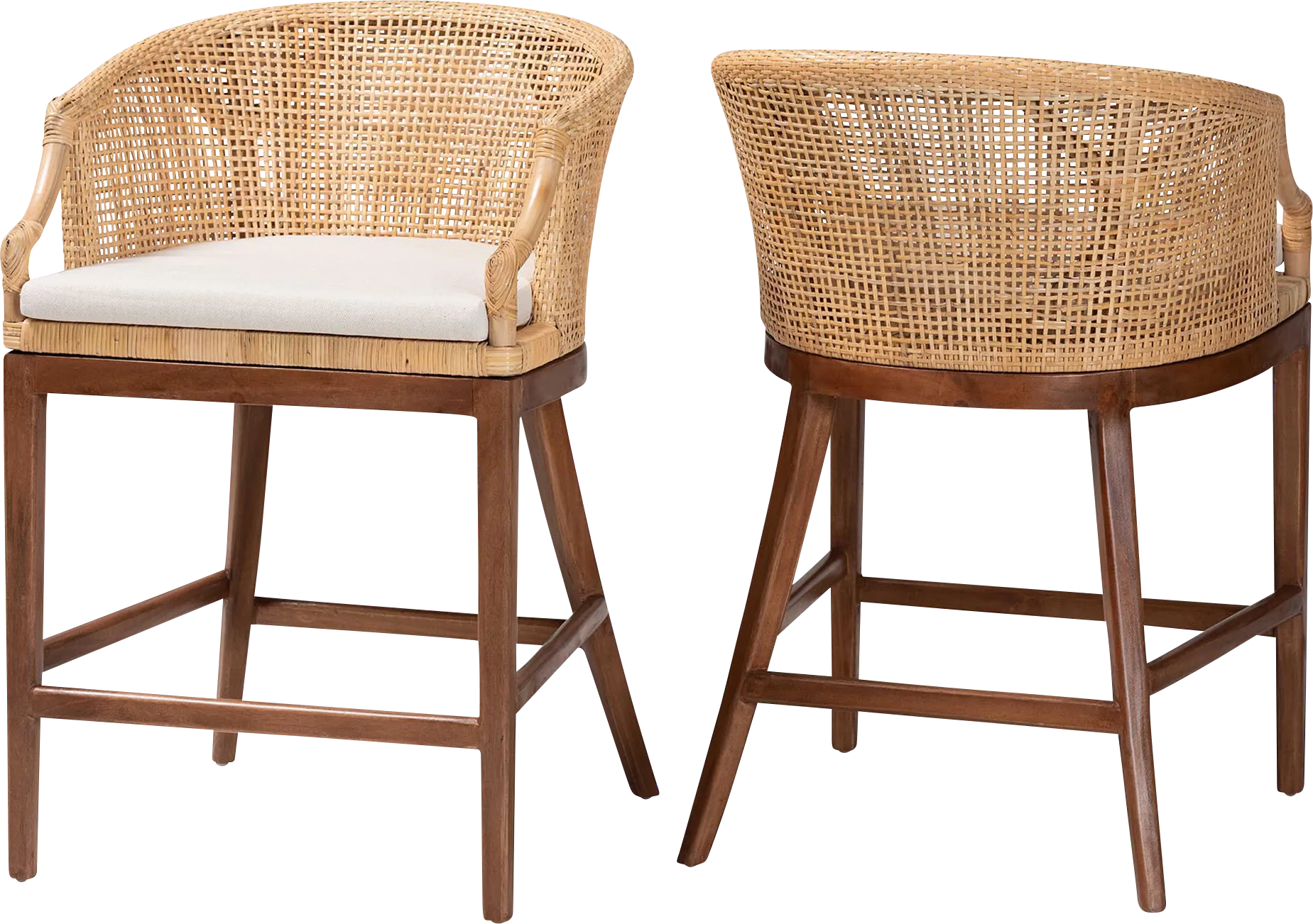 Barrely Brown Counter Height Stool, Set of 2 - Image 1
