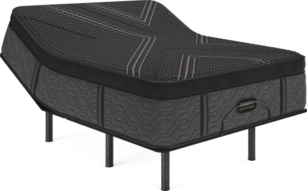 Beautyrest Black Hybrid Series Two Medium Apex Top Queen Mattress Set with Head Up Only Base