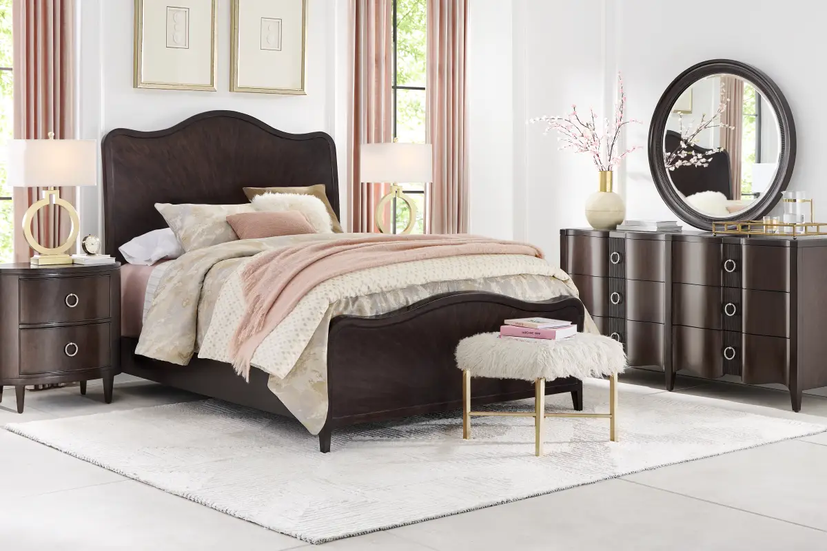 Bradbury Brown Cherry Finish Mirror