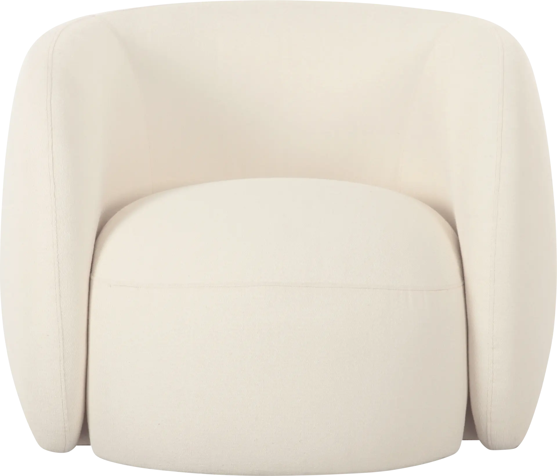 Dollava White Accent Chair